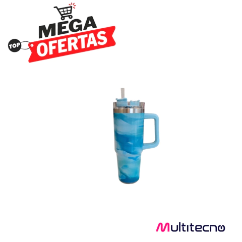 VASO TERMICO 900ML BATIK CELESTE - comprar online