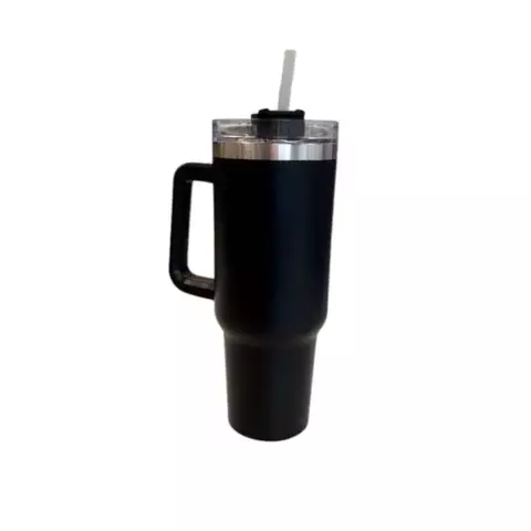 VASO TERMICO 1.2 L NEGRO CON DETALLE - comprar online