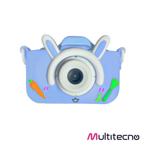 CAMARA MINI DIGITAL CONEJITO CELESTE - comprar online