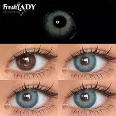 Freshlady - Modelo Himalaya Blue Lentes de contacto anuales - Vanity Shop