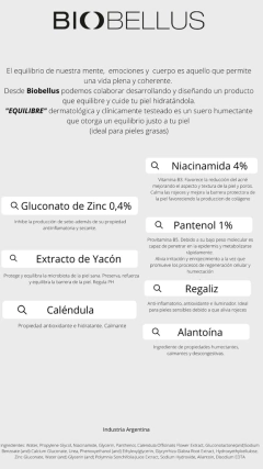 BIOBELLUS - Suero Equilibre suero Hidrata y equilibra la piel 30 ml en internet