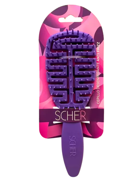 Scher Cepillo Antifrizz desenredante cabello modelo Laila - Violeta