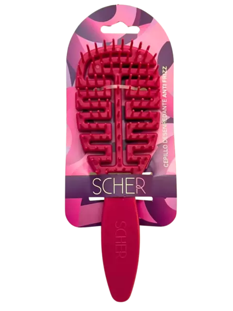 Scher Cepillo Antifrizz desenredante cabello modelo Laila - Fucsia