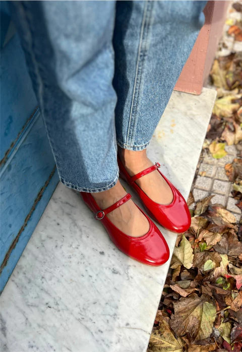Ballerina Magui charol Rojo - comprar online