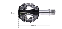 Pedales Zeray ZP-108S Doble Traba - Estación Bike