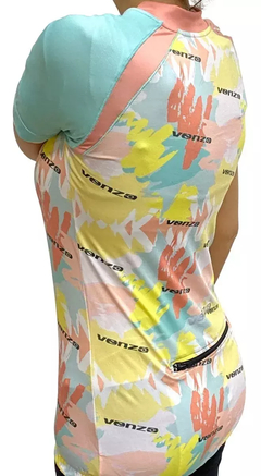 Remera Ciclismo Venzo Frida C/recorte M/c Pastel en internet