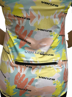 Remera Ciclismo Venzo Frida C/recorte M/c Pastel - Estación Bike