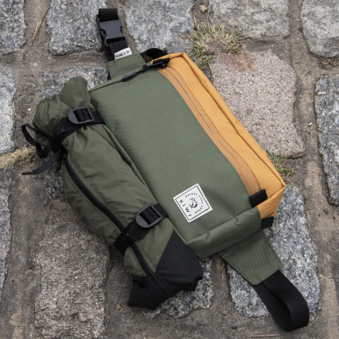 Riñonera "Lenga" XL - Verde/maíz - comprar online