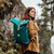 Mochila Roll Top Jacarandá - Verde ingles/Azul - comprar online
