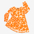 Vestido PIEDRAS Naranja