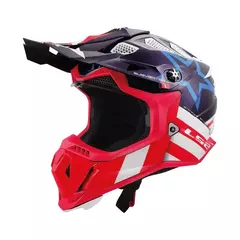 CASCO LS2 MX700 SUBVERTER CONSTELACION RED/BLUE GLOSS