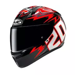 CASCO HJC C10 DIABLO MASK BLACK/RED