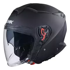 CASCO SMK OPEN FACE GTJ CLASSIC DOBLE VISOR BLACK