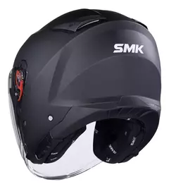 CASCO SMK OPEN FACE GTJ CLASSIC DOBLE VISOR BLACK - comprar online