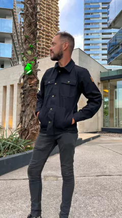 CAMPERA BROOKLYN AMBOY CON KEVLAR NEGRA