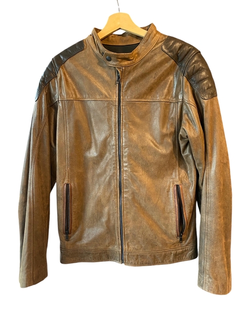 CAMPERA CUERO LUPE LIGURIA MARRON OSCURA