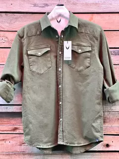 CAMISA POST SCRIPT JESSE JAMES VERDE