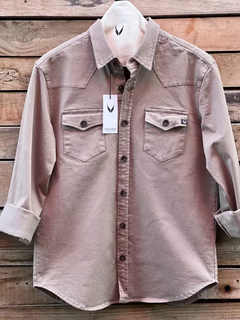 CAMISA POST SCRIPT CLAY SCORPION BEIGE - comprar online