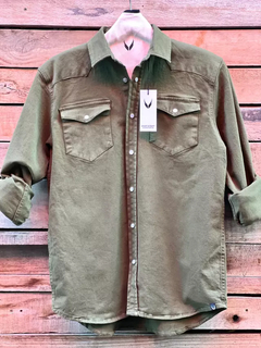 CAMISA POST SCRIPT CLAY SCORPION VERDE - comprar online