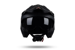 CASCO ABIERTO UFO NEGRO MATE HE151 en internet