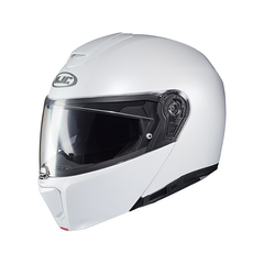 CASCO HJC REBATIBLE RPHA 90S WHITE SEMI FLAT