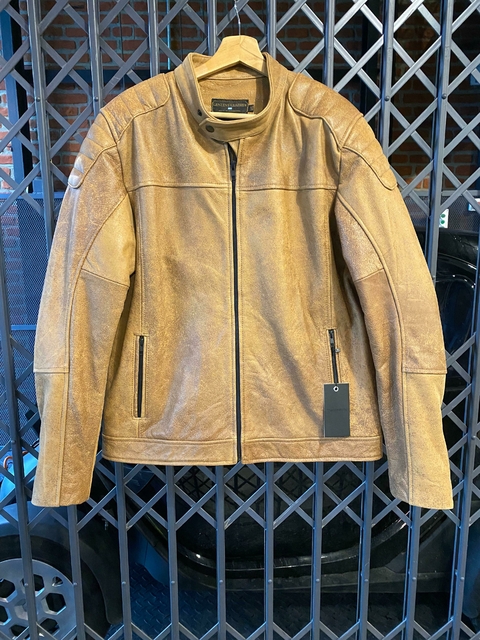 CAMPERA CUERO LUPE CALABRIA BEIGE