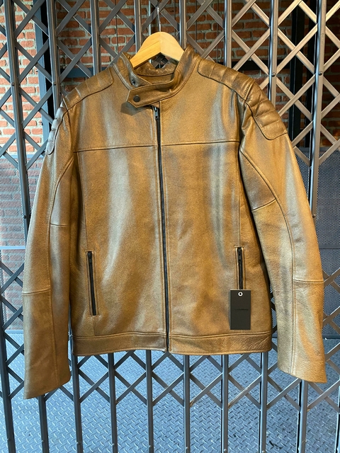 CAMPERA CUERO LUPE CALABRIA LADRILLO - comprar online