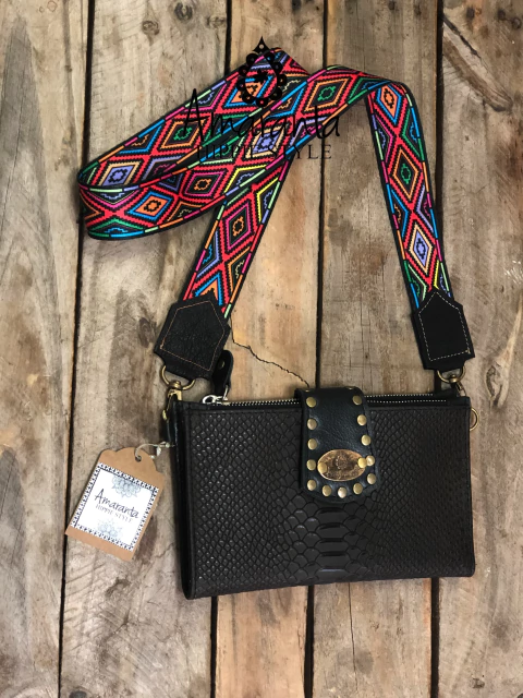 Bandolera Porta Documento Black