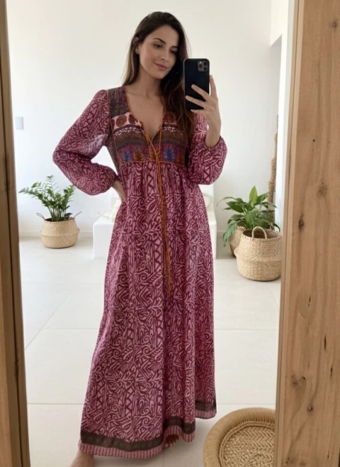 Vestido Saree largo - comprar online