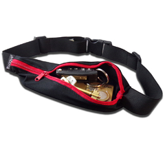 Riñonera Expandible Lycra Negro/Roja - comprar online