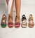 Sandalia rihana fucsia suela animal print - Ozeta