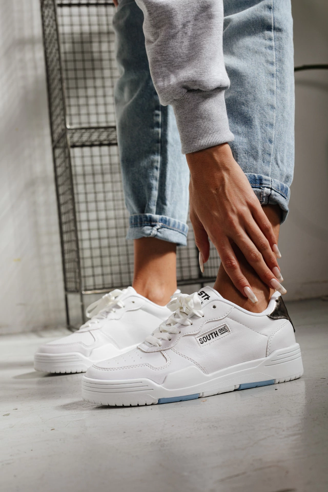 Zapatillas letter blanco