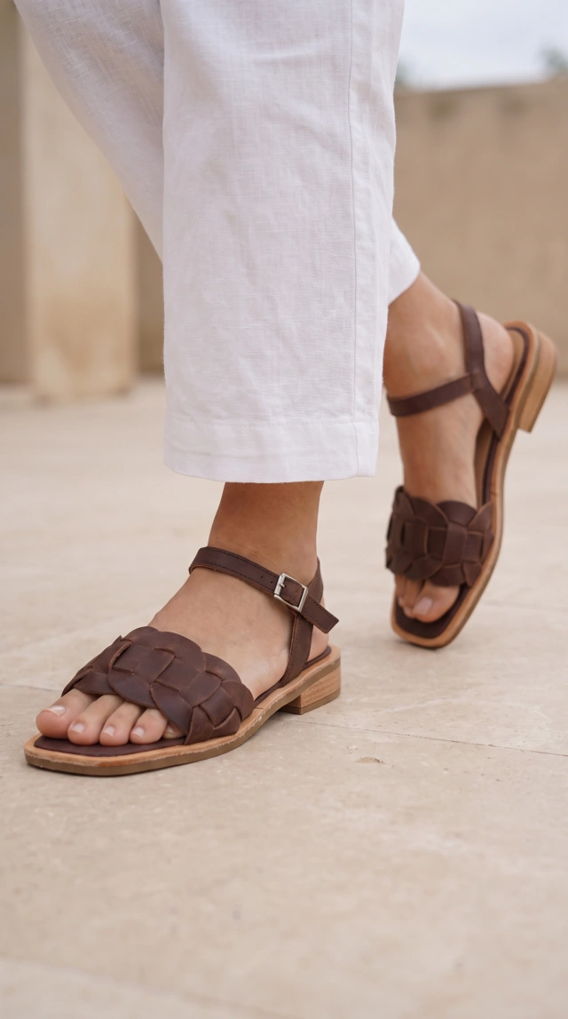 Sandalias suna chocolate