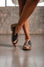 Zapatos Sanibel Negro, beige y platino