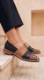 Zapato Niza Negro suela y Animal Print