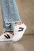 Zapatilla amon blanco con tira negra - comprar online