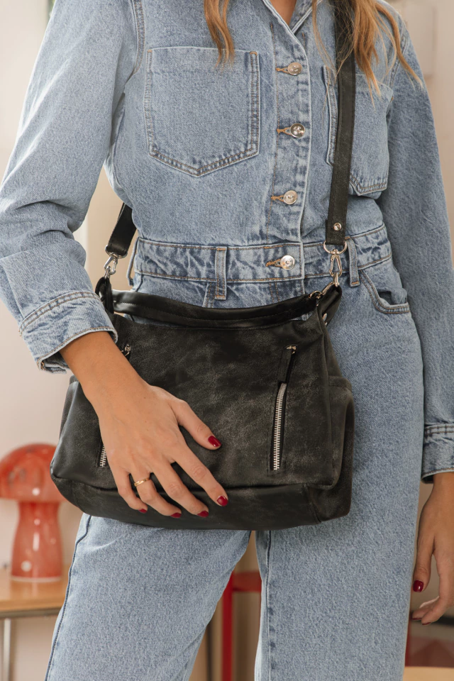 Cartera Atlantis Negro