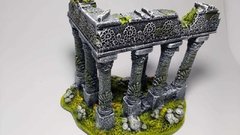 Enfeite Aquário ruína medieval coluna grega em L - Bixo D'Agua