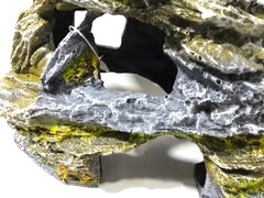 Enfeite Aquário Terrário Gruta Rampa Grande 24x13x15cm - Bixo D'Agua