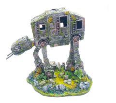 Enfeite Para Aquário - Tanque de Guerra AT AT - Star Wars - Bixo D'Agua