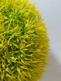 Enfeite para aquário Musgo Ball Amarelo Artificial 17 cm - comprar online