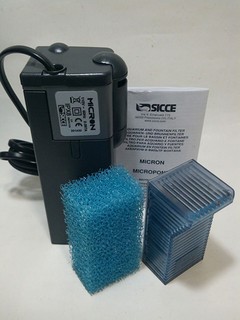 Filtro interno para nano aquário Micron 200 lts/h 110V - Sicce - Bixo D'Agua