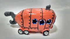Enfeite Aquário Ônibus com Bob Esponja