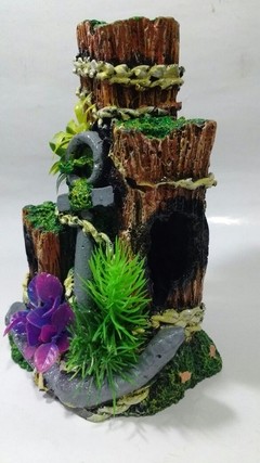 Enfeite Aquário Portal Ancora Toca 12x12x19cm - comprar online