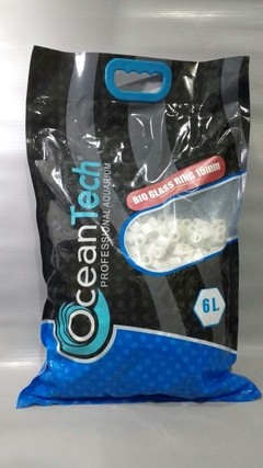 Cerâmica Mídia Biológica Bio Glass Ring 6lts Ocean Tech