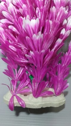 Planta Plástica Aquário Fartura Rosa 20 cm - comprar online