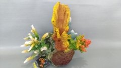 Enfeite Aquário Rochedo com corais S30B Dymax