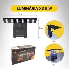 Imagem do Luminaria Soma Led X3 (5w) Led Branco/azul