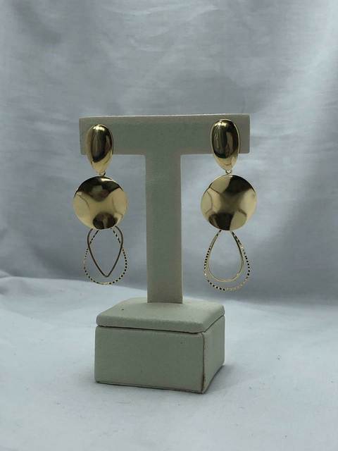 Brinco Pendurado Dois Aros Fino