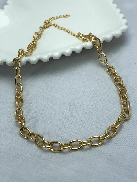 Chocker Elo Cadeado Média